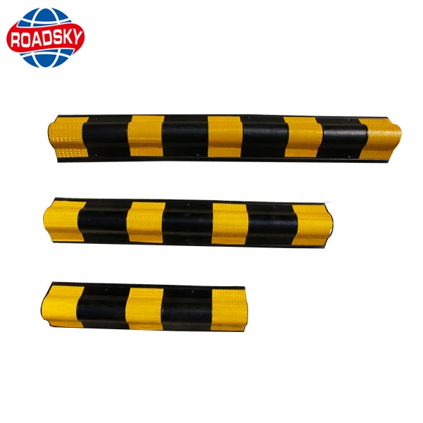Roadsky Car Parking Lot Rubber Bumper Wall Edge Corner Guard Protector