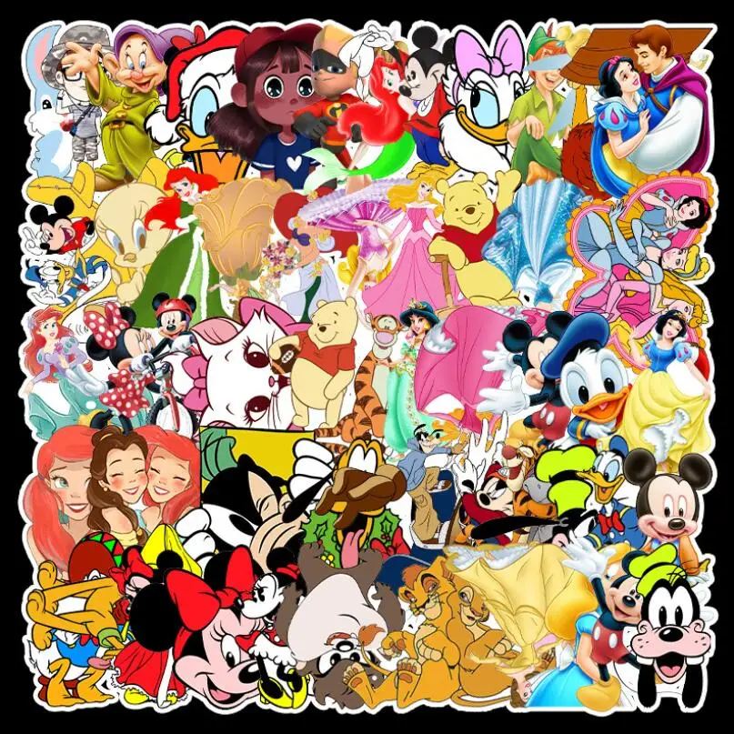 ZY0351C Popular Hot Sale Not Repeated CARTOON Stickers Mobile Phone Guitar Helmet Suitcase Waterproof Vinyl