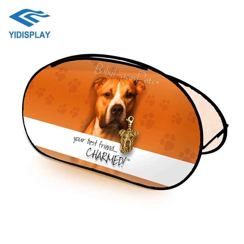 The Best Plastic Advertising Exhibit Wall Horizontal And Vertical Flying Banner Stand