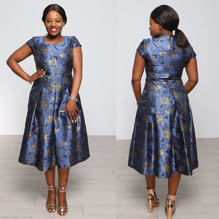 Turkey women office dresses OEM African Elegant Dresses For Women African Clothes Pleated Maxi Dress Dashiki Ladies