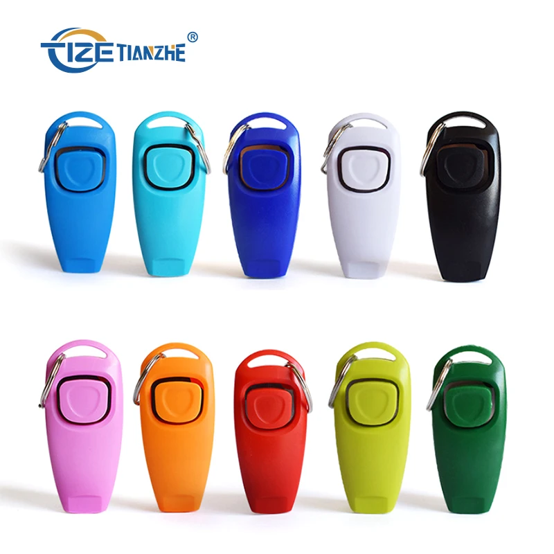 
2 in 1 Multi function High Grade Pets Clicker and Whistle Dog Training Clickers 