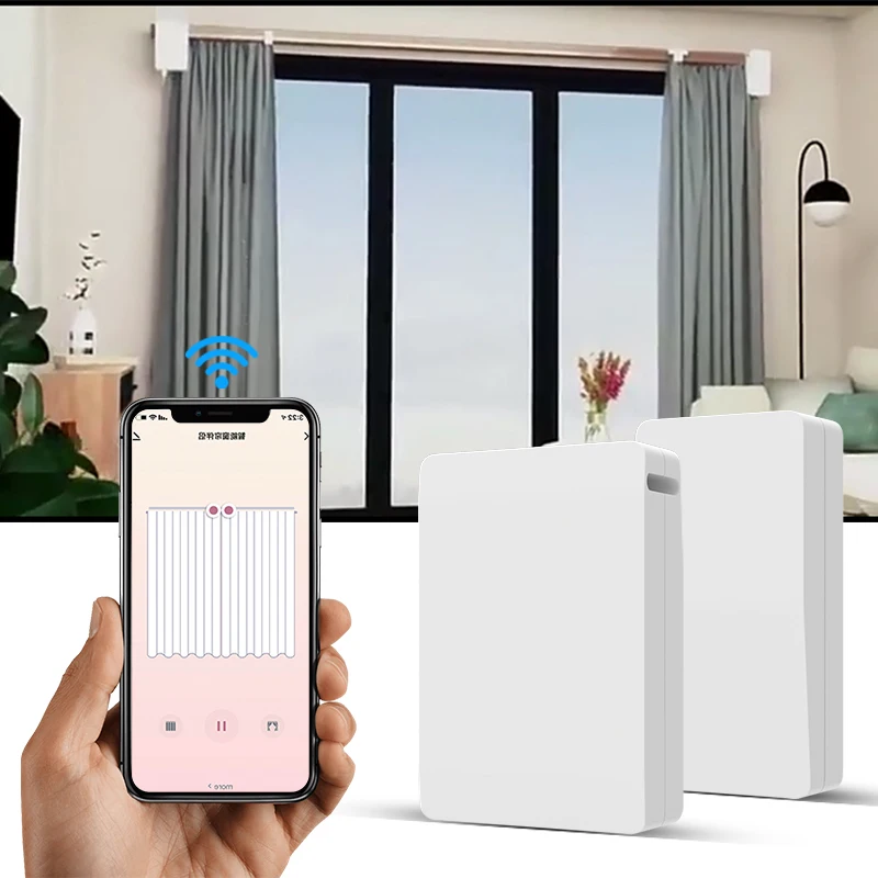 Hot sale Curtain Opener With Remote Alexa Voice Control Smart Curtain Motor Smart Curtain Robot