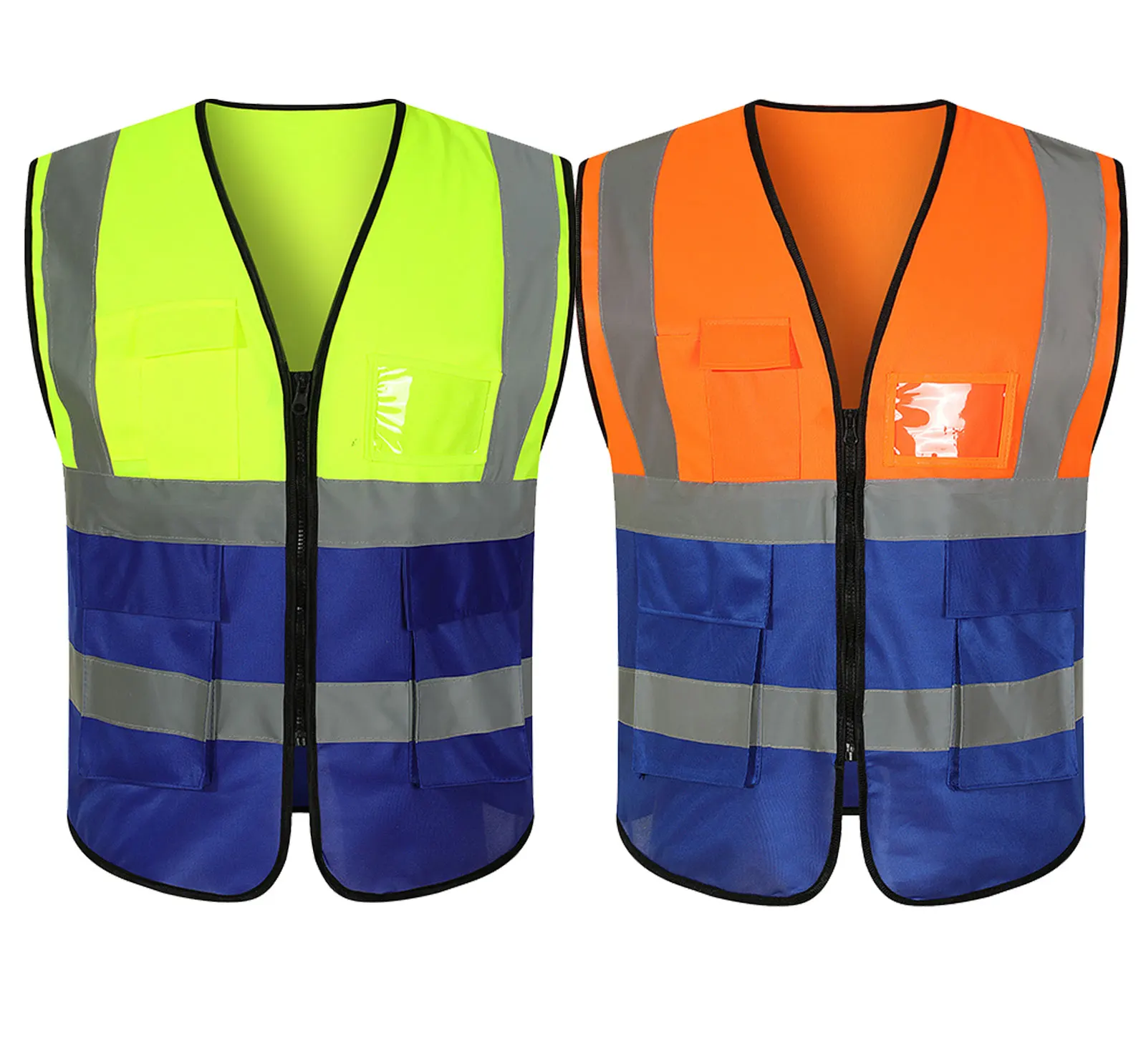 Construction Security Safety Vest High Visibility Hi Vis Work Reflective Clothing