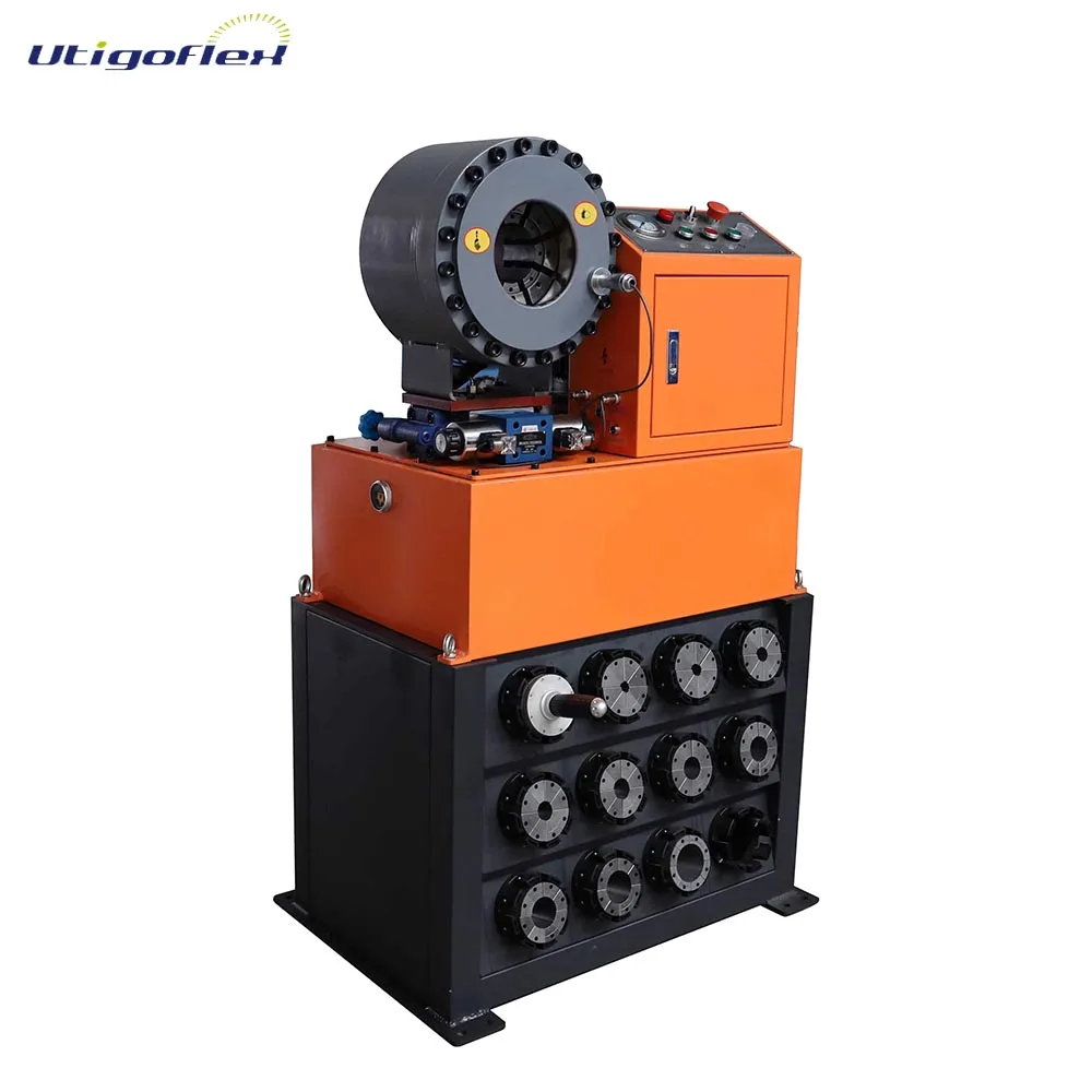 Automatic Hydraulic Pipe Rubber Hose Crimping Machine 5-61mm Hose Pressing Machine Press Tools
