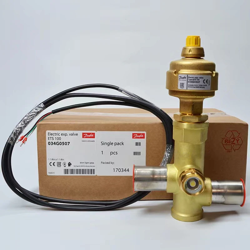 Danfoss Refrigeration System Electronic expansion Valve ETS400 ETS100 034G0501 034G0505 034G0507 034G0508 PVC2M 034G2330