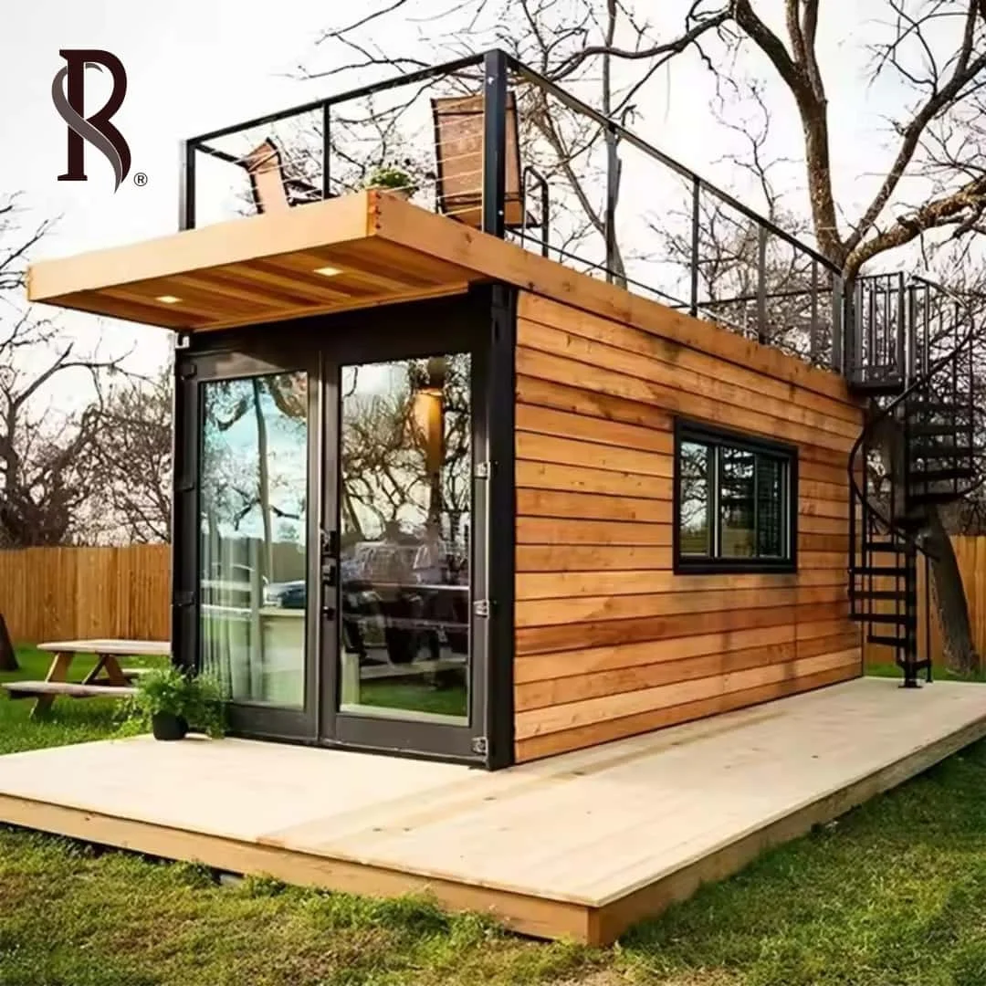 Rising OEM American Modern Design Simple Prefabricated House Mobile Toilet Portable Toilet Made Of Container For Real Estate Use
