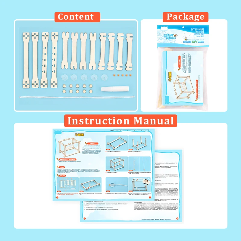Hot Sale Wooden Newton Pendulum Model Assembly Toys Physics Experiment Kit Science Educational Kit for School
