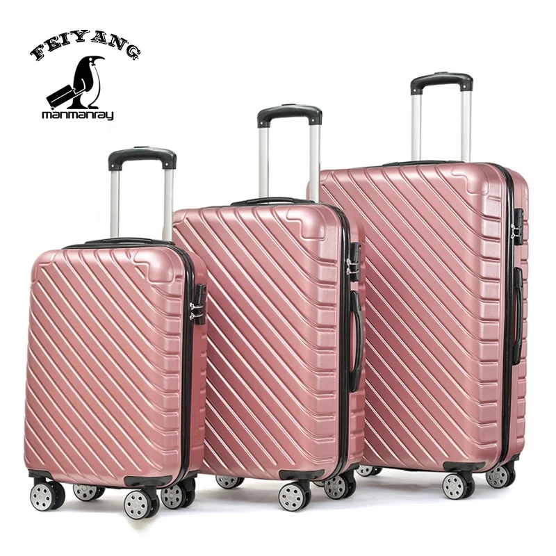 Hot Selling Carry On Travel Luggage Cabin Trolley Suitcase Hard Case ABS Luggage Set