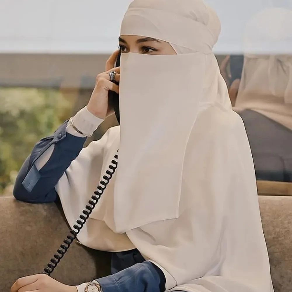 Заводская оптовая продажа, чехол для лица, дизайн niqab, Паранджа, вуаль, хиджаб для мусульманских женщин