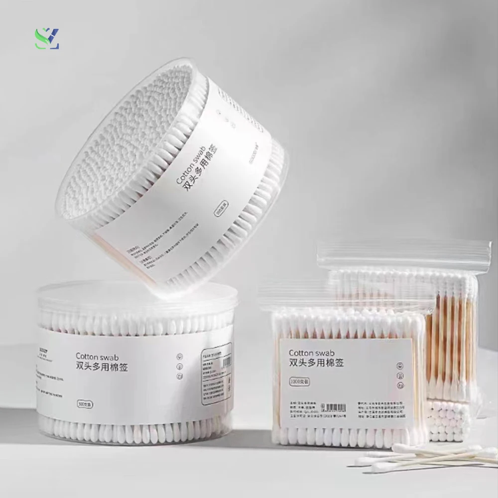 SZ High quality Certificationl  Cotton Swab Makeup Remover Makeup Applicator wooden Sticks Cosmetic Makeup Tools Cotton Swabs