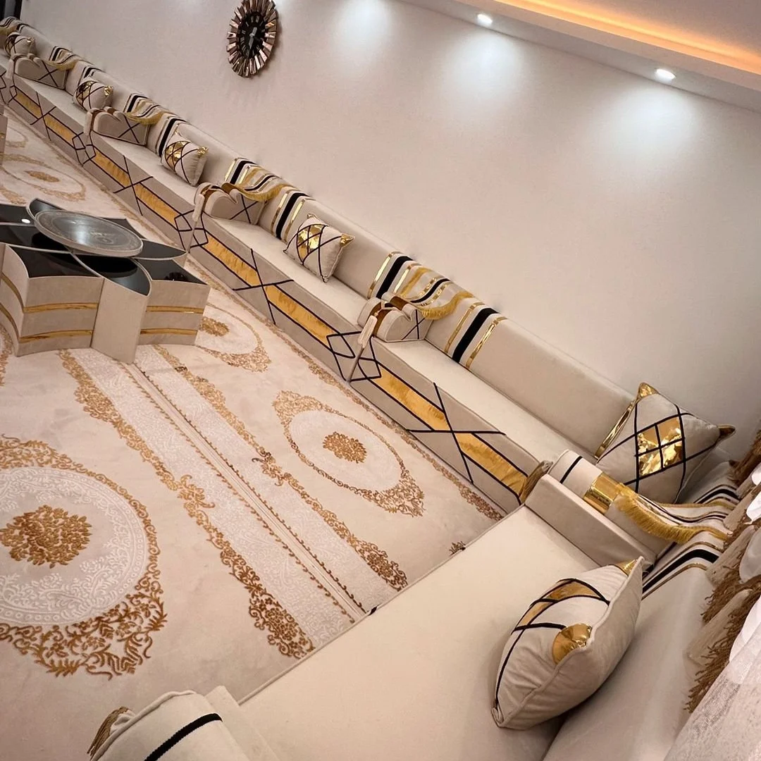 Luxury royal morocco sofa handmade saudi arabia furniture sofa for middle eastern furniture