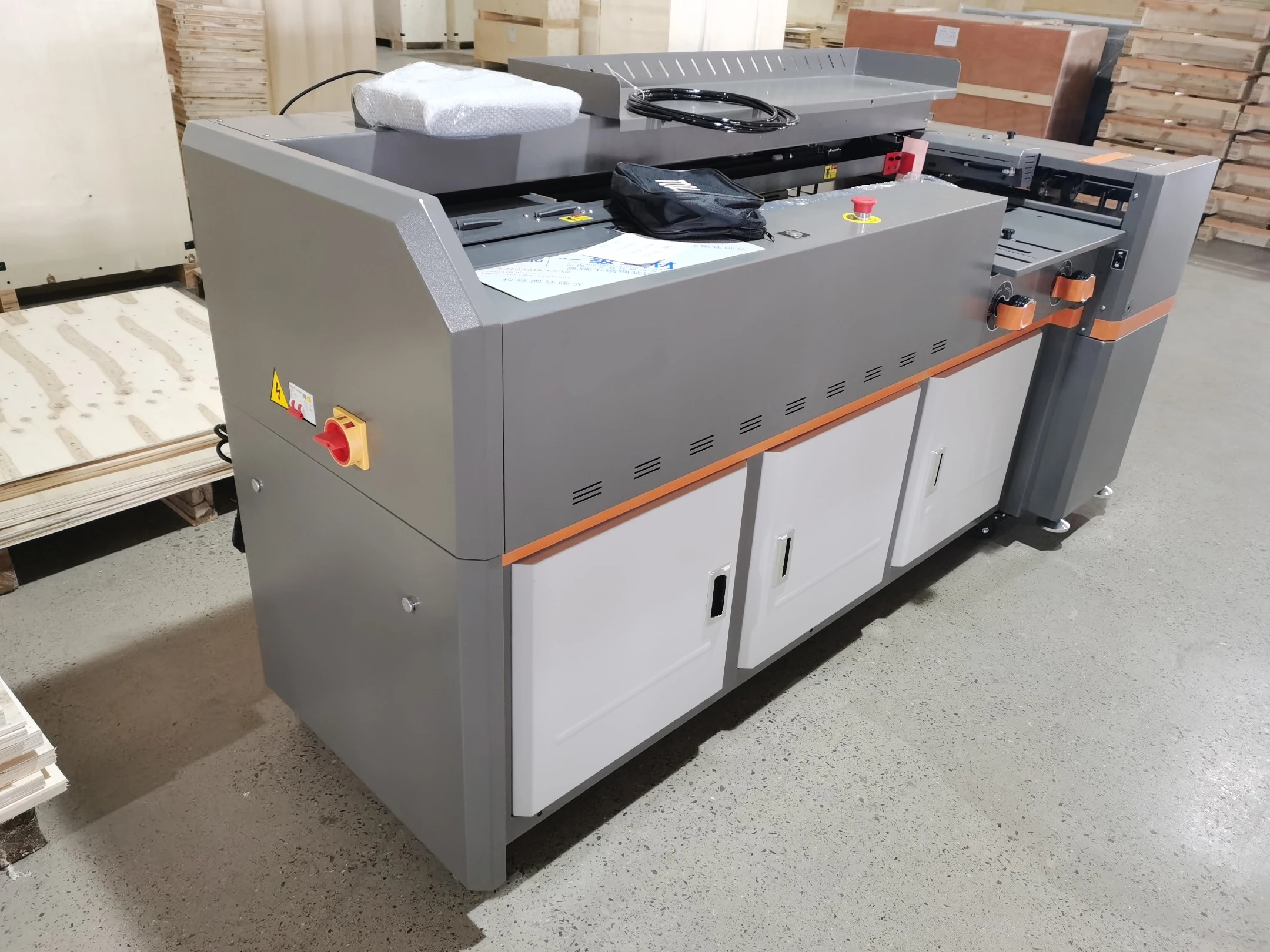 New H20L A3 size automatic glue perfect book binding machine with automatic book cover feeding