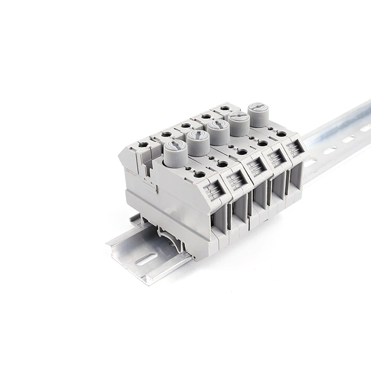 UK 10-DREHSI Gray 24-6 AWG 0.5-16mm Disconnect Lever Feed Screw Type Panel Mounted fuse with led din DIN Rail Terminal Blocks