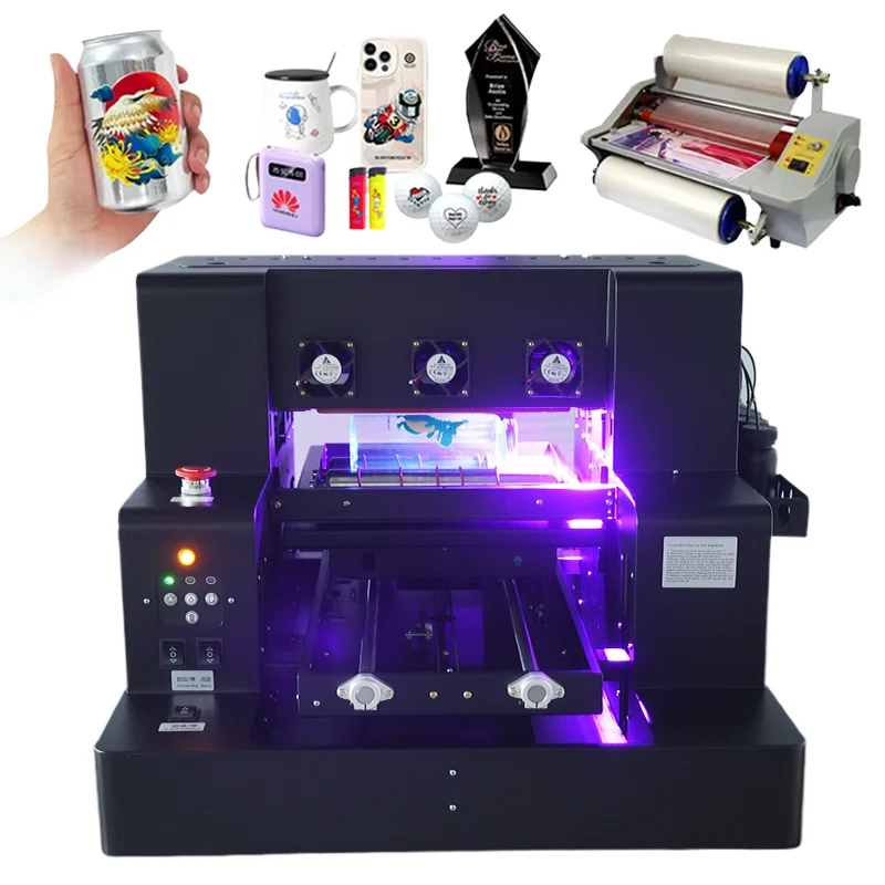 3050 Roll A3 UV Flatbed Printer For Pen Golf Ball Pvc Card Printing Shop Machines 3050 Roll  Flatbed A3 UV Printer