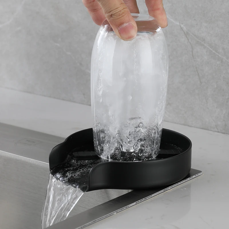 Automatic Faucet Bottle Washer for most drinkware Convenient Flushing Washer Suitable for Bar Glass Rinser Sink High Pressure