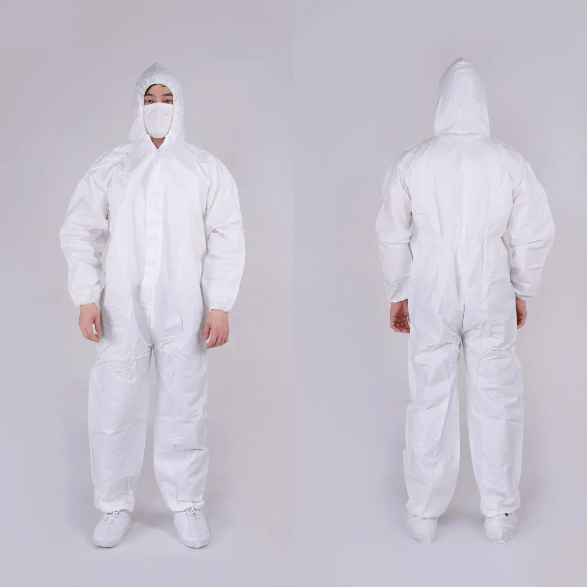 SF Disposable Microporous Coverall in Safety Clothing White/Orange Coverall  Disposable Overalls For Men Type 5/6 Overalls