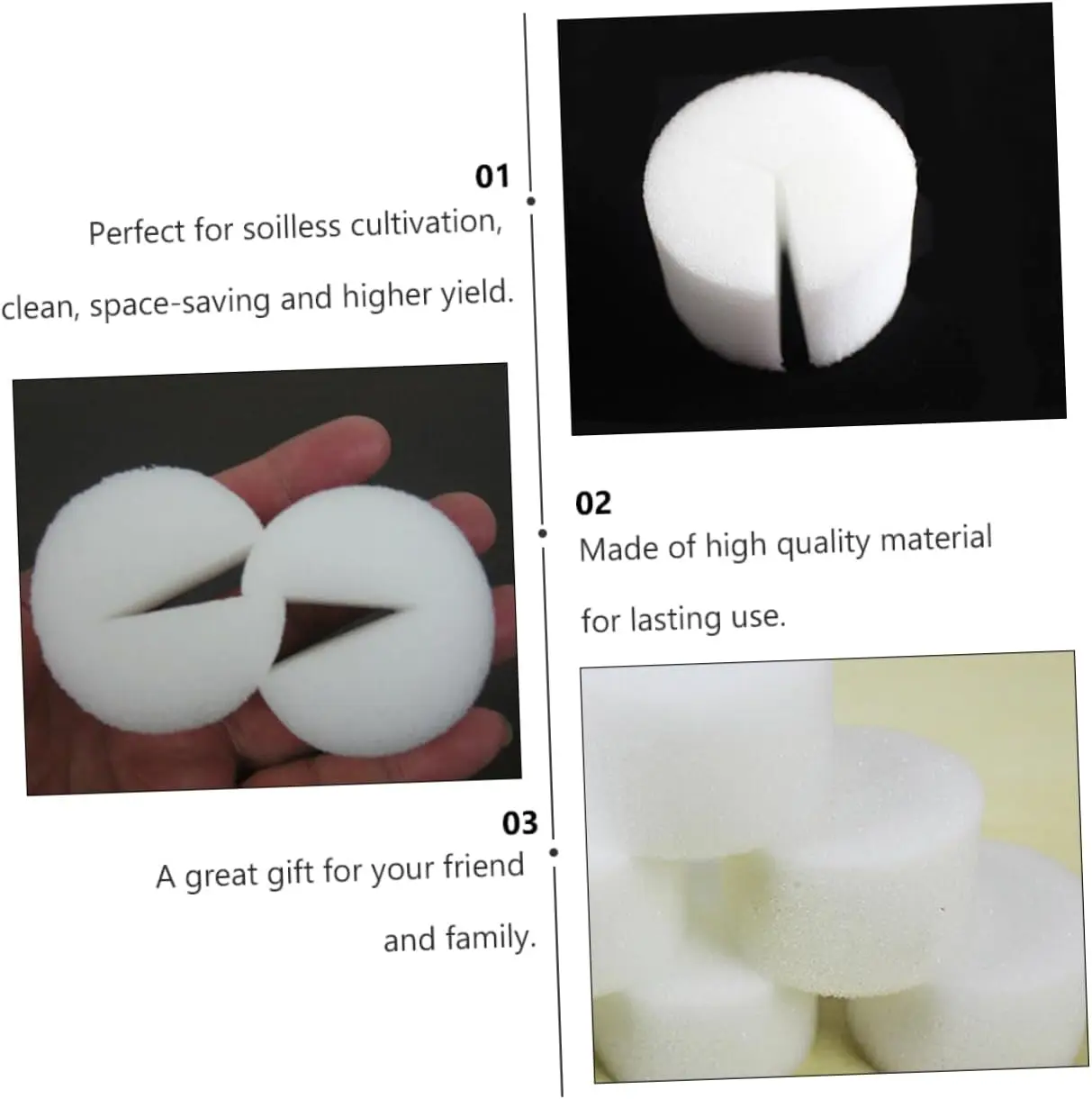 Gardening Tools Plant Growth System Sponge Hydroponic Vegetable Planted Sponge Gardening Tools Soilless Cultivation Growing