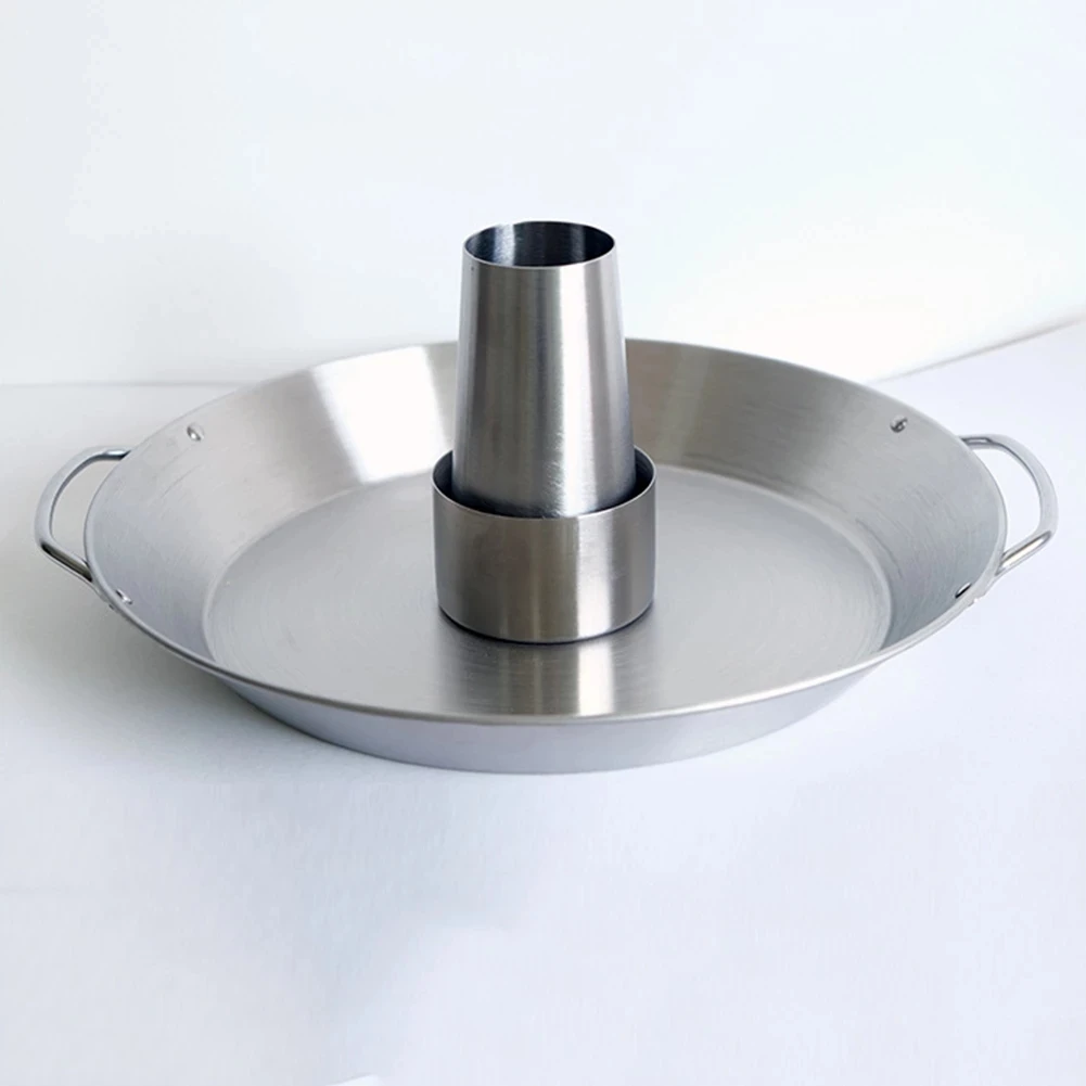 BBQ Beer Wine Chicken Roaster Stainless Steel Vegetable Snack Dish Barbecue Tools Outdoor Beer Chicken Holder Stand