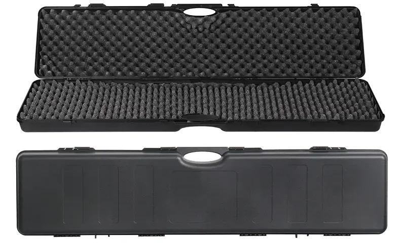 Custom foam Carrying Guns Storage Case Hard shell plastic carrying gun case