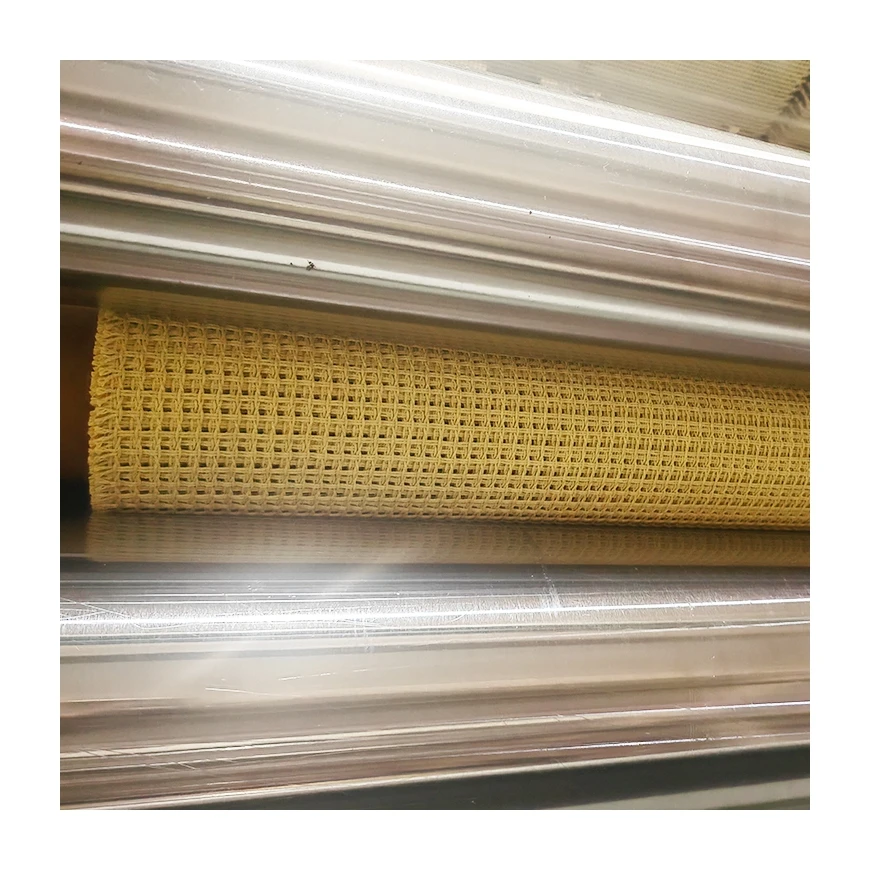 1414 Aramid Fiber Mesh Cloth 4*4 140g High Temperature Retardant Breathable Fabric For Mesh Belt Of Heating Oven With Sample