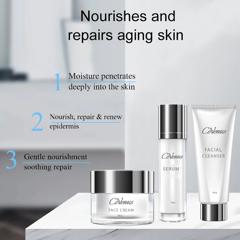 Private Label Whitening Moisturizing Anti Aging Korean Amino Acid Skincare Kit/skin Care Set