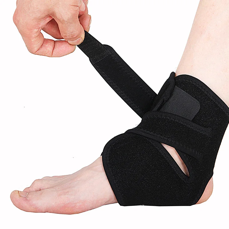 Распродажа эластичный неопреновый бандаж на лодыжку для упражнений регулируемая поддержка голеностопа