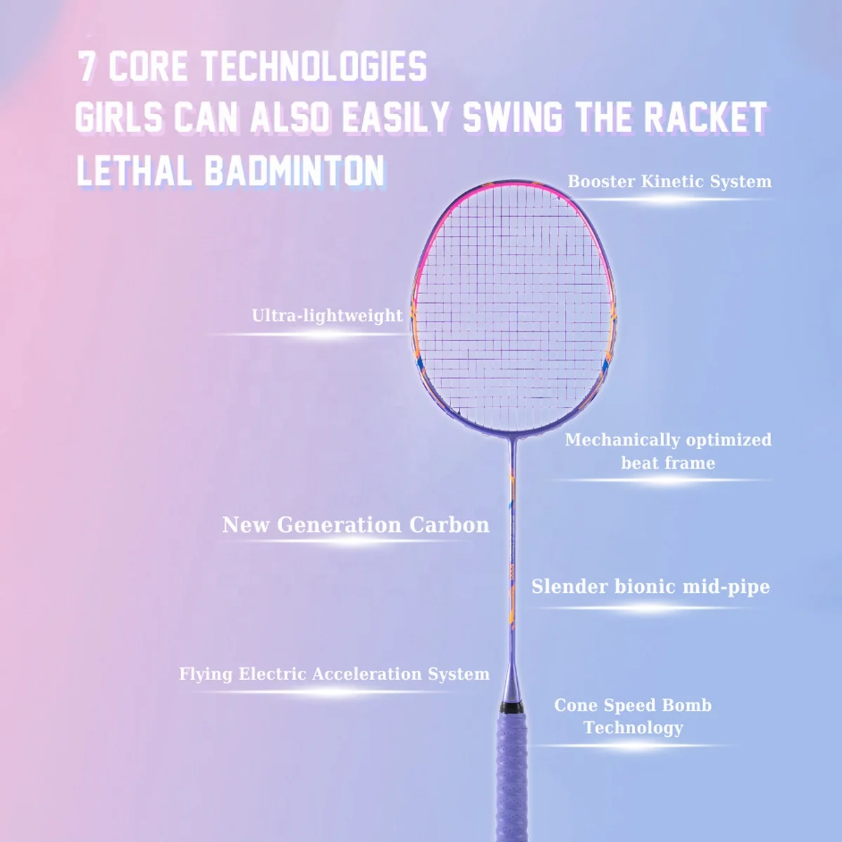 ALP GJ 10U 52g Super Light Max 35Lbs Full Carbon Fiber Strung Badminton Racket With Free String Grips Gift Box And Bag