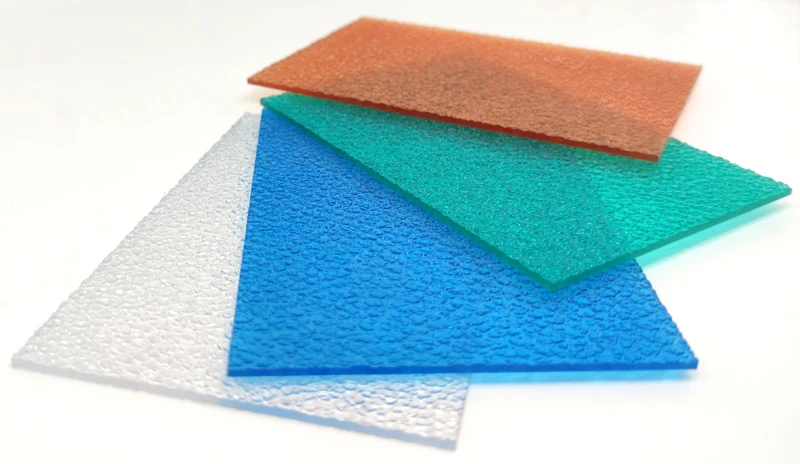 polycarbonate diamond embossed sheet for door window material