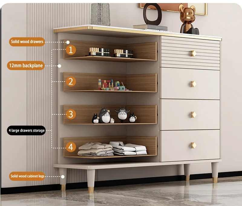 living room wooden rustic storage bedroom storage cabinet with drawers drawer drawer storage bucket cabinet