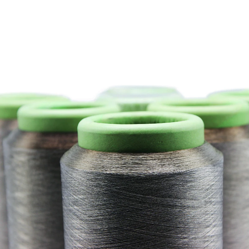 Silver Fiber Yarn Disinfect Anti-static Antiradiation Shielding Antistatic ESD Silver Fiber Yarn for Fabric Garment Cloth