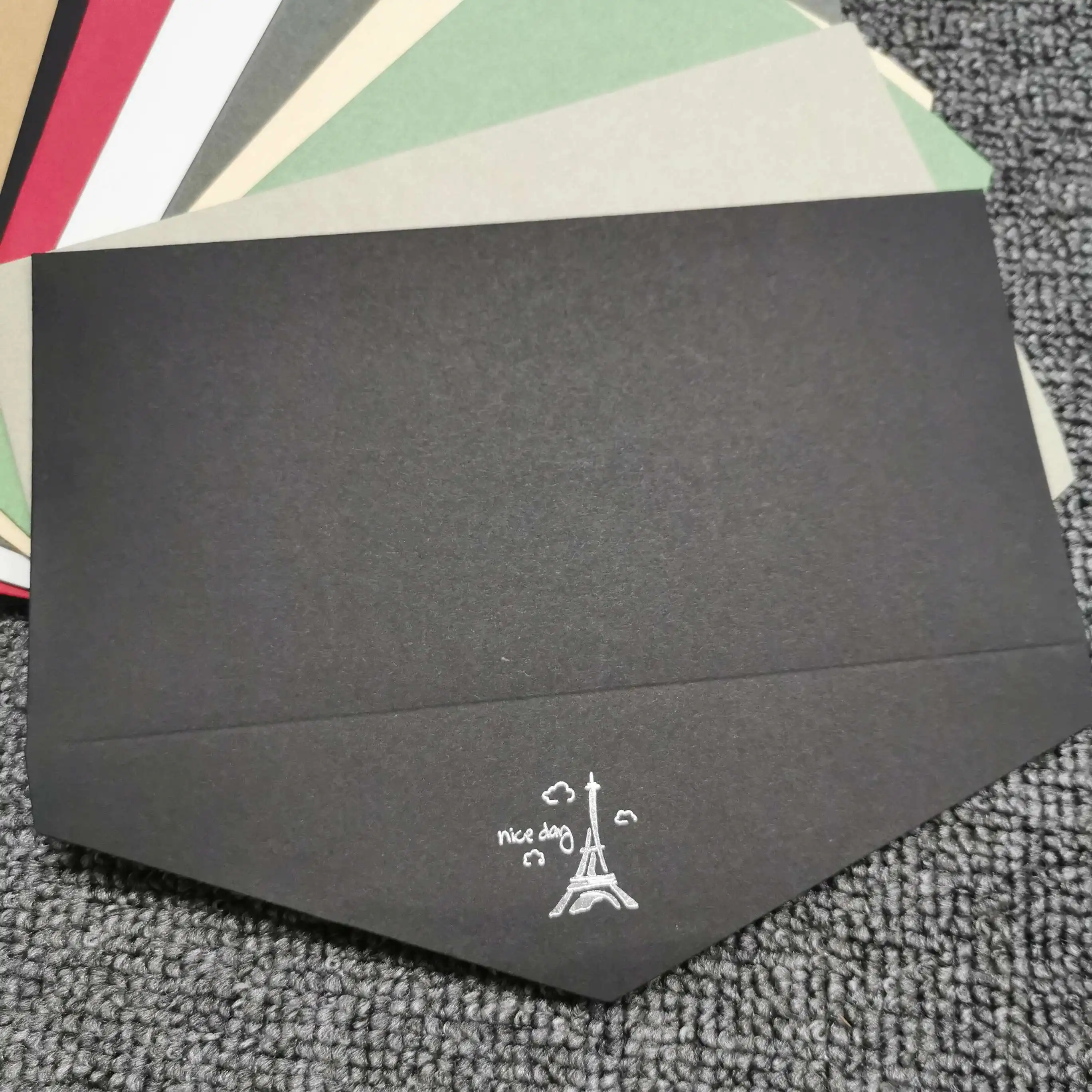 High Quality Custom Printing A7 B6 C5 Size Paper Envelope For Gift Cards Red envelopes