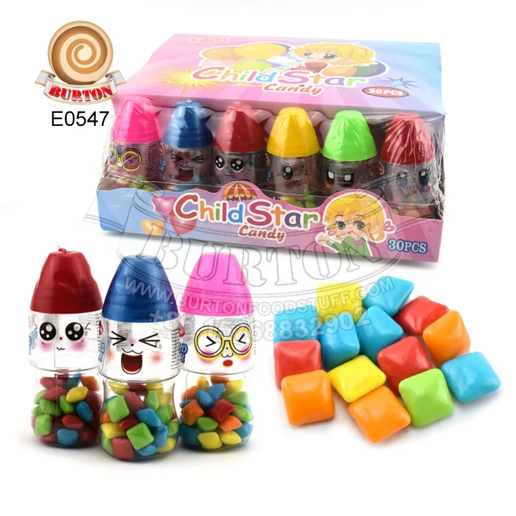 Детская звезда квадратная пузырчатая жвачка фруктовая Конфета игрушка