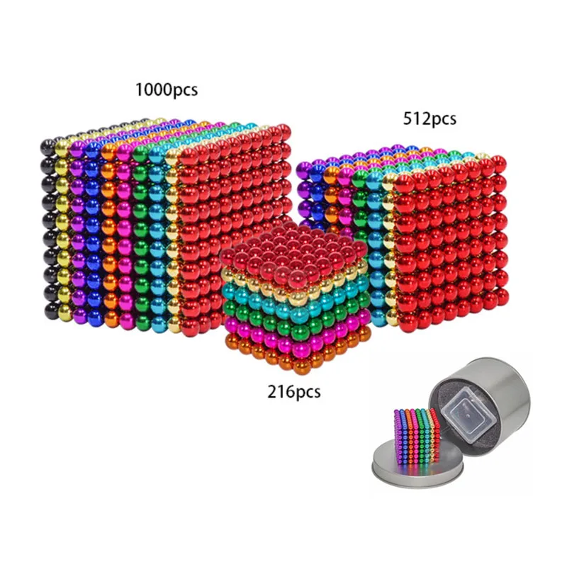 Настольные игрушки для снятия стресса, 252 шт. настольные игрушки, магнитные поручни и шарики для взрослых, снятие стресса