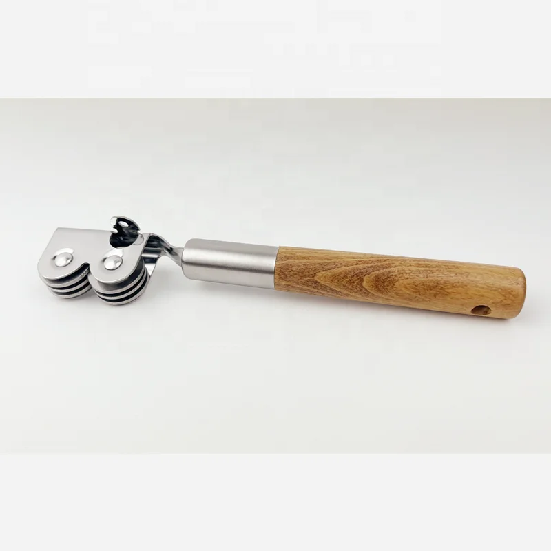 Knife sharper with wood handle  kitchen sharper for knives  kitchen gadget tool steel knife sharpener with wood handle