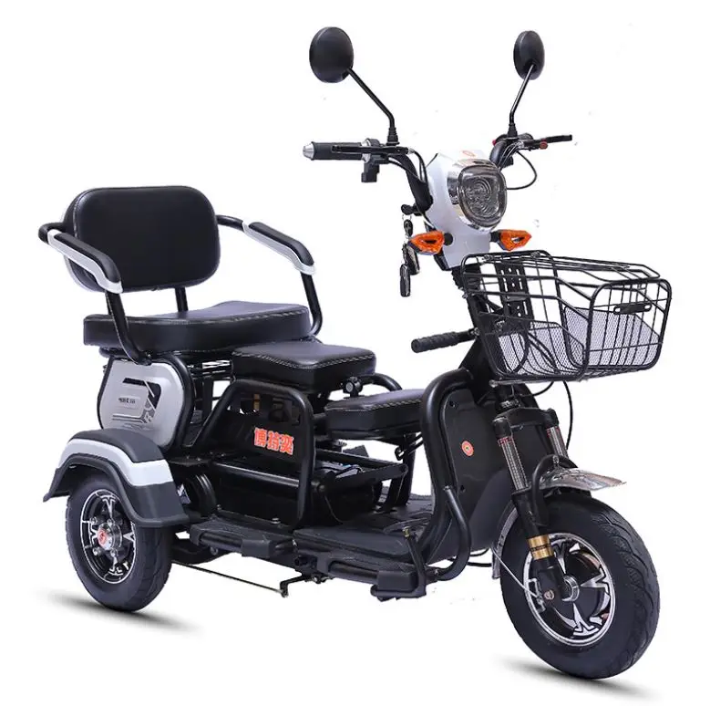 electric scooter tricycle city 3 wheel motorized tricycle with baby seat for adults