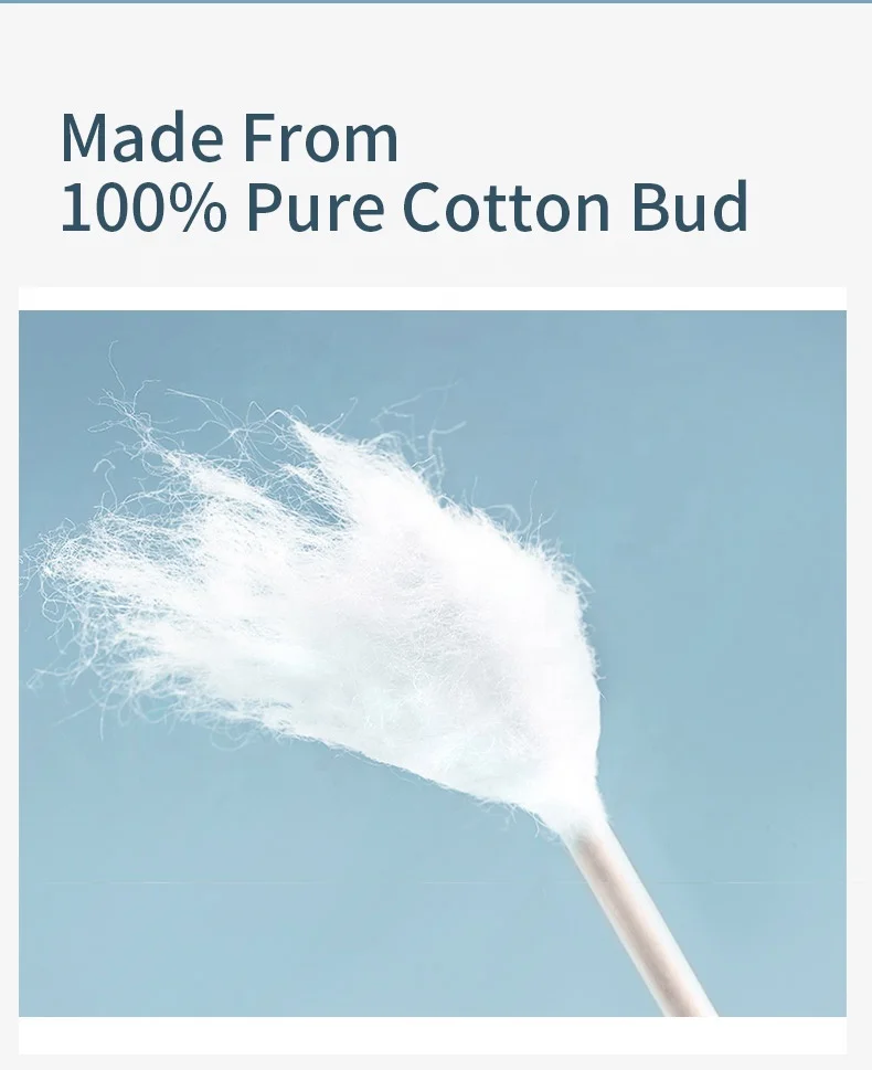 Double Head Makeup Remove Ear Cleaning Beauty Buds Cotton Swab q tips Fine Quality Paper Stick Wooden Cotton Buds