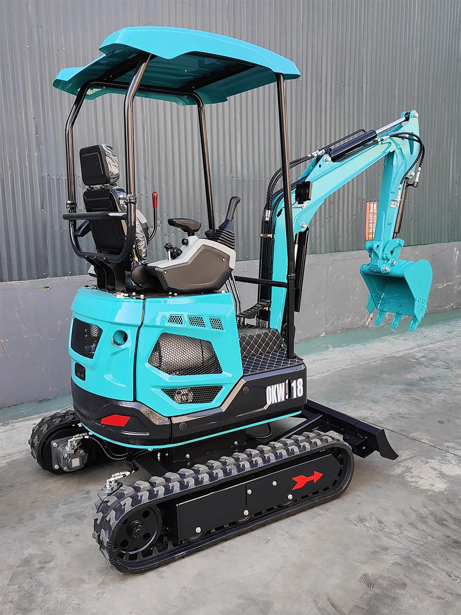 Simple Mini Excavator from China 5 Ton Micro Pelle Digger with 2 Ton Gearbox 1 Year Warranty Free Shipping