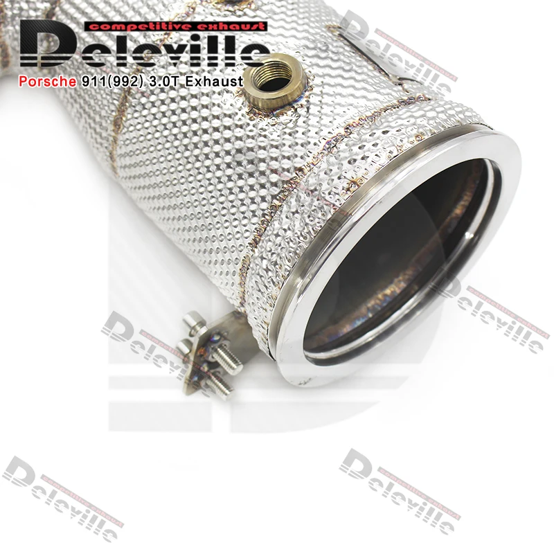 High flow catted downpipe  For  Porsche 911(992) 3.0T Carrera S 2019-2022 with catalyst Exhaust  header Pipes