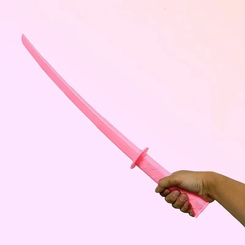 2024 3d Printing Katana Retractable Samurai Toy Knife Pink Long Sword Samurai Blade Assassin Knife Gravity Knife Toy