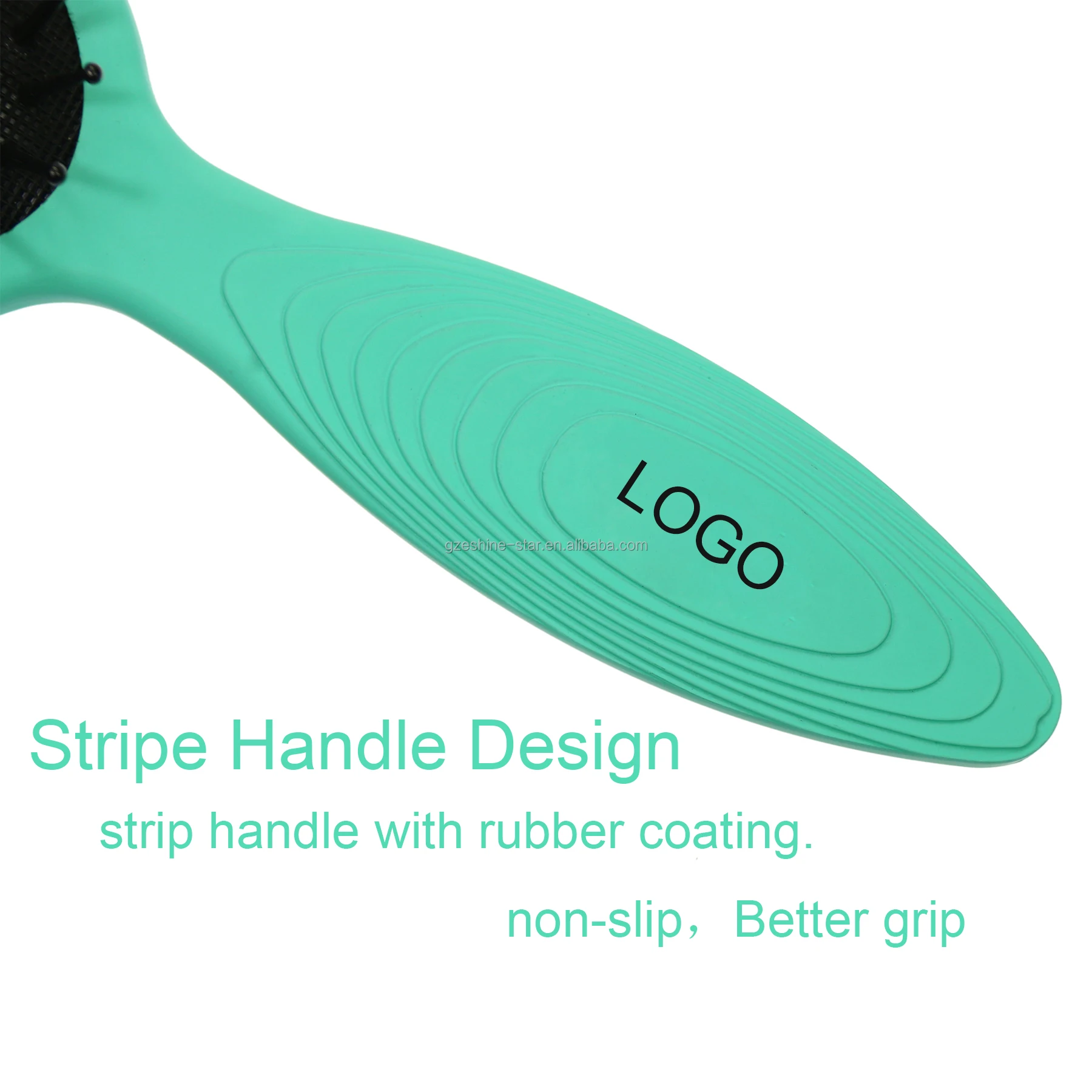 Salon Custom Styling Detangling Hairstyle Plastic Paddle Hair Brush Cushion Brush Round Brush