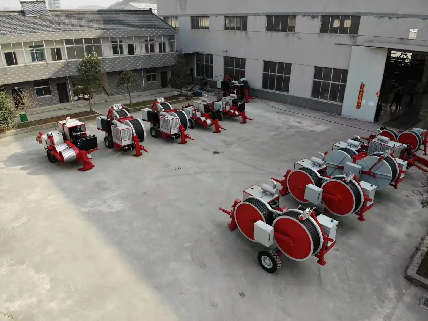 GS40 pull 30KN hydraulic puller machine for cable transmission line