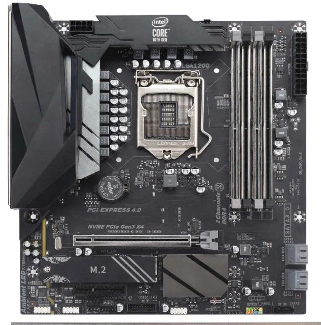 Самая дешевая игровая материнская плата socket 1200 Z490 для процессора 10-го поколения i3 i5 i7