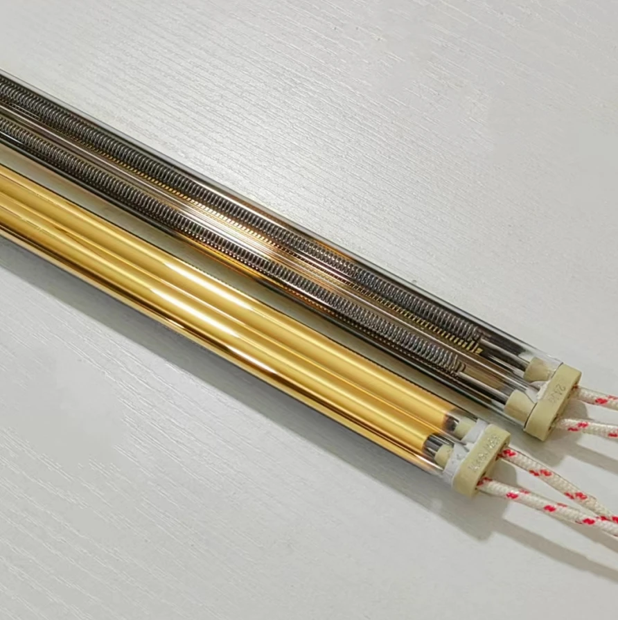 Manufacturer wholesale infra red ir heater quartz glass heating halogen tube for PVC foaming