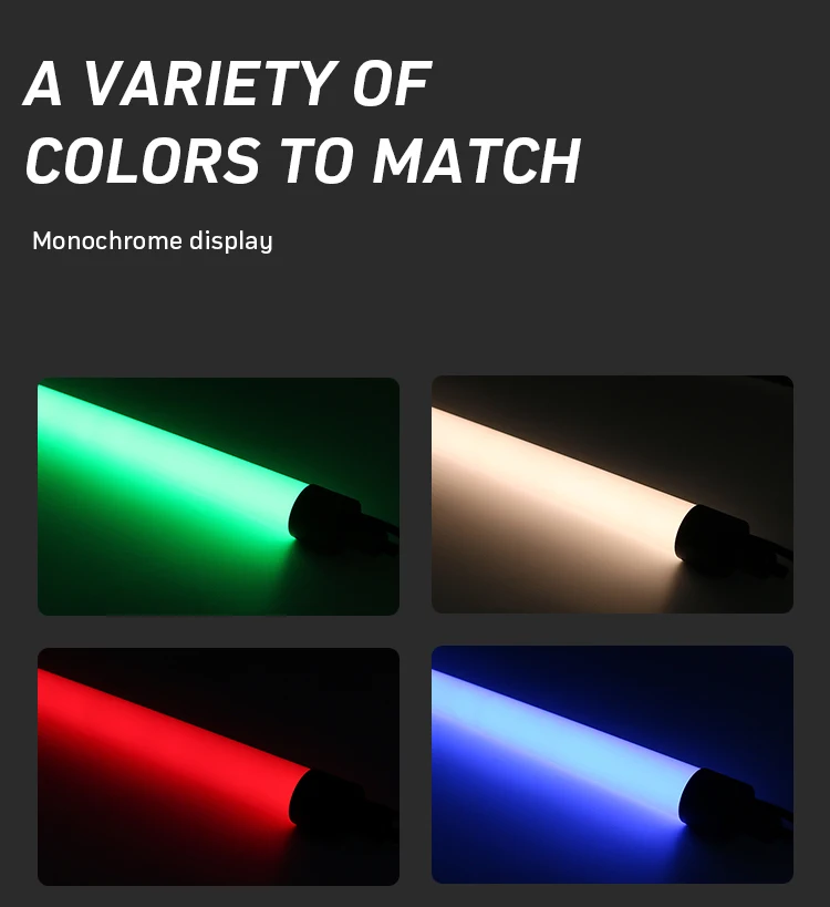 3D DMX RGB Tube Light LED RGB RGBW digital Pixel led tube light stage event decoration 360 degree tube ceiling lighting