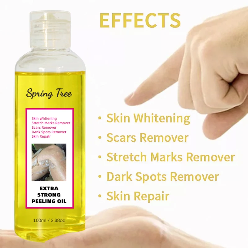 Super Strength Yellow Peeling Oil whitening Elbows Knees Hands Melanin Bleaching Dark Skin Strong Peeling Oil