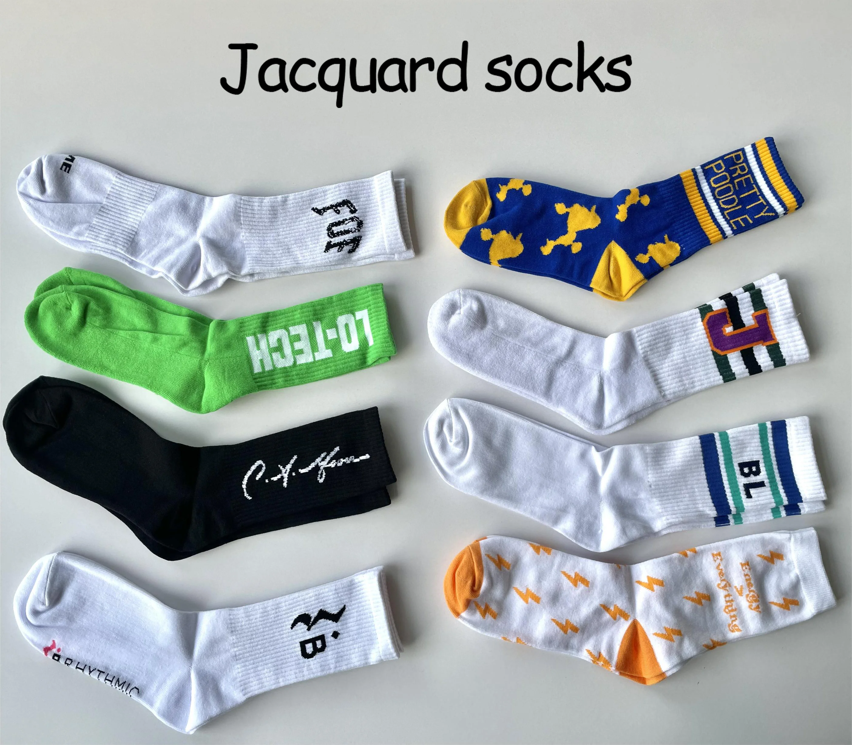 NMDZ OEM crew men tube calcetines Customize knitted embroidered design made embroidery custom logo cotton sport athletic socks