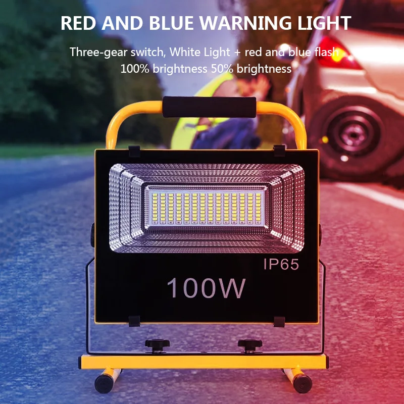 Factory direct selPortable Adjustable Inspection Rotation Rechargeable Cordless Handheld Folding 30W SMD Led Charging Floodlight