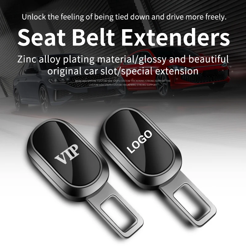 Seatbelt Buckle Silencer Universal Standard Size Seat Belt Extension Customize Available Logo