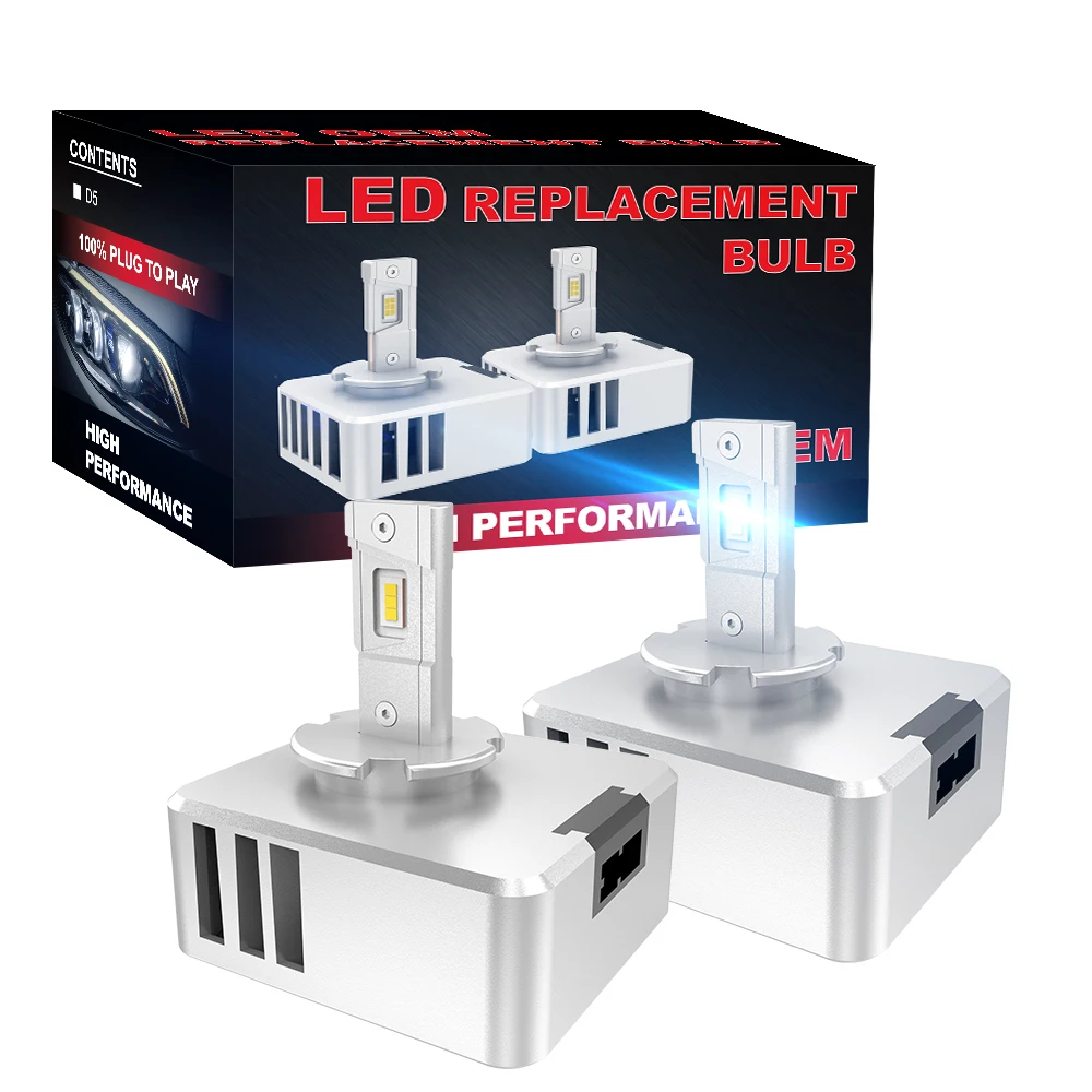 Direct Fit To HID Ballast 9000LM D1S D2S D3S D4S D5S D8S LED CANBUS Headlight Bulb For Car Xenon Bulb