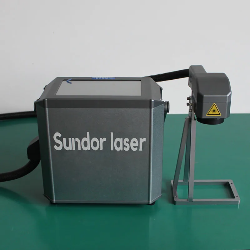 Small handheld 20W 30W portable fiber laser marking machine for metal jewelry printing